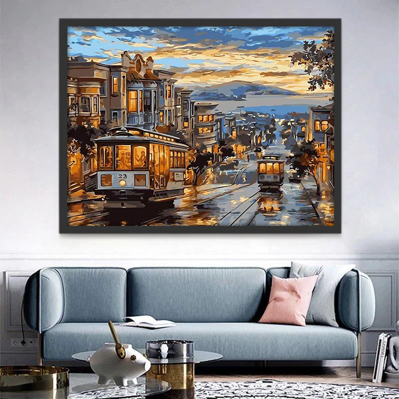 Tramway Peinture par Numéros