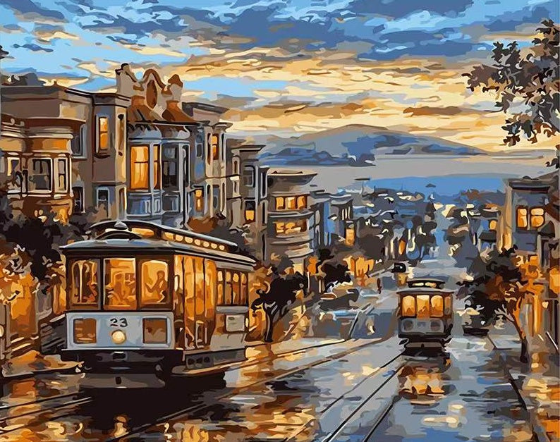 Tramway Peinture par Numéros