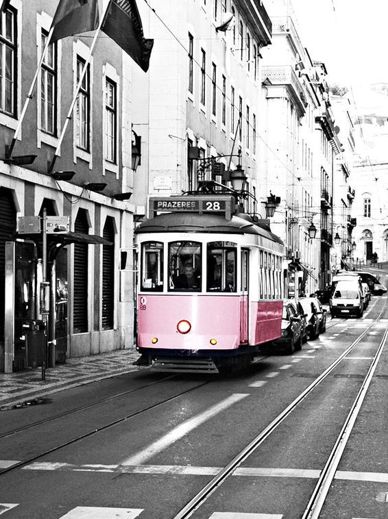 Tramway Rose Peinture par Numéros
