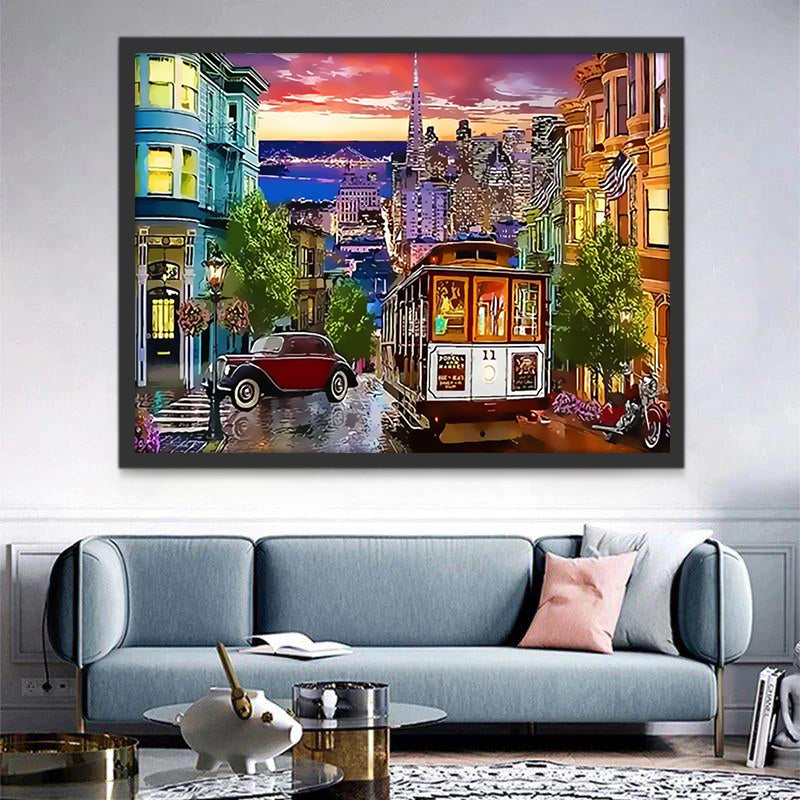 Tramways Peinture par Numéros