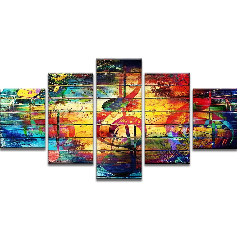 Treble Clef 5 Partie Peinture par Numéros