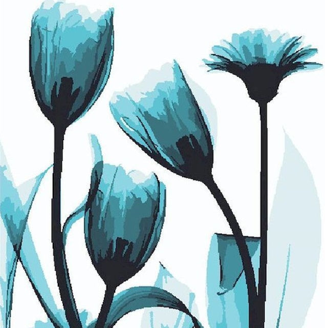 Tulipes Bleues Peinture par Numéros