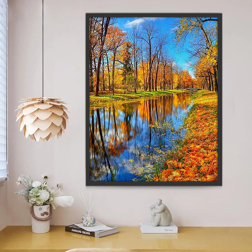 Un Paysage Serein Peinture par Numéros