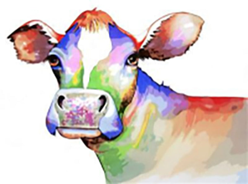 Vache Impuissante Peinture par Numéros