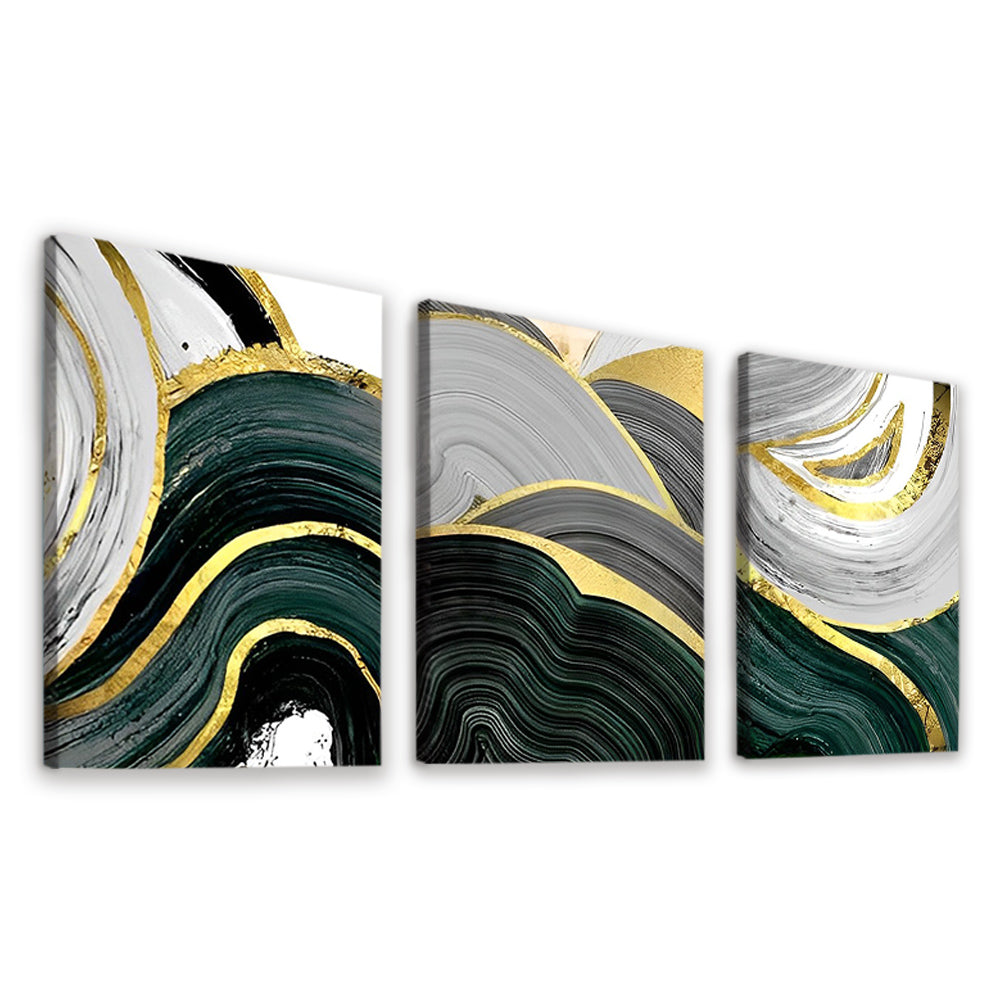 Vague Abstraite 3 Partie Peinture par Numéros