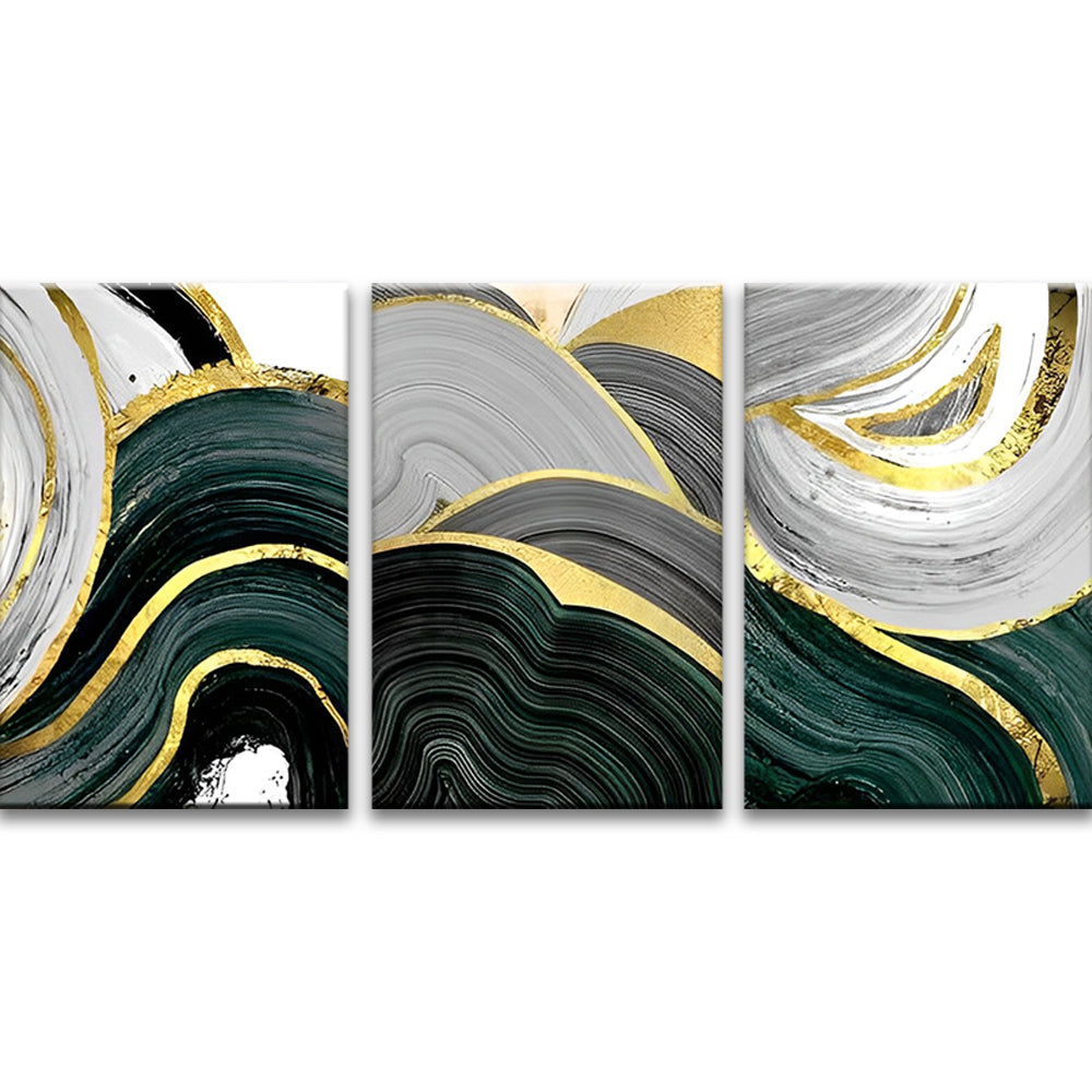Vague Abstraite 3 Partie Peinture par Numéros