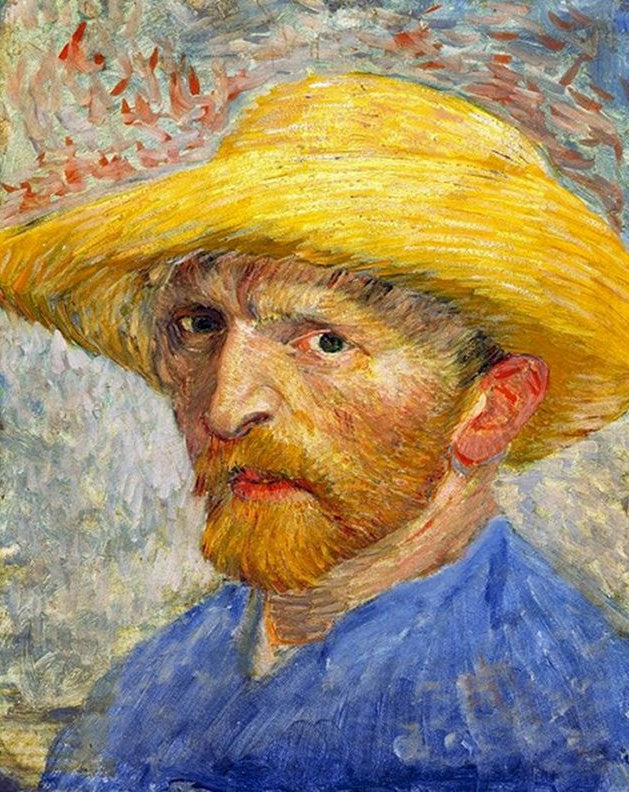Van Gogh Autoportrait Au Chapeau De Paille Peinture par Numéros
