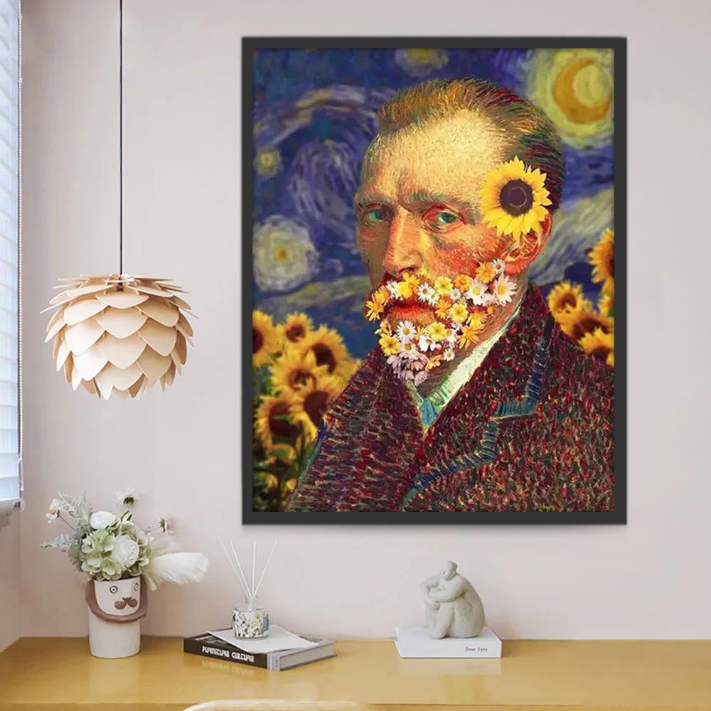 Van Gogh Autoportrait Peinture par Numéros