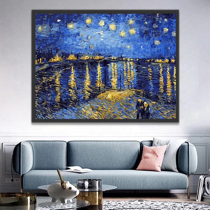 Van Gogh Paysage Nature Peinture par Numéros