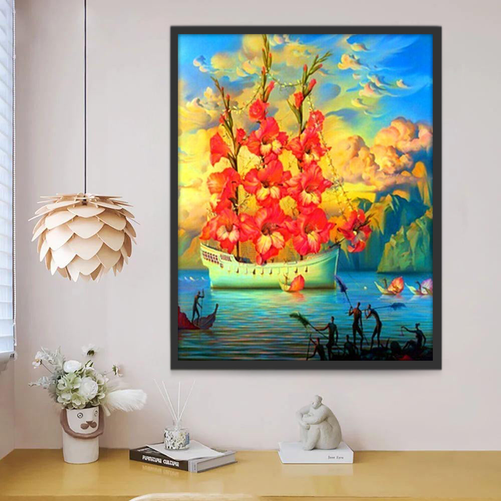 Vapeur de Fleur Peinture par Numéros