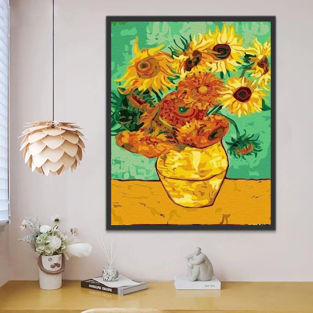 Vase de Tournesols Peinture par Numéros