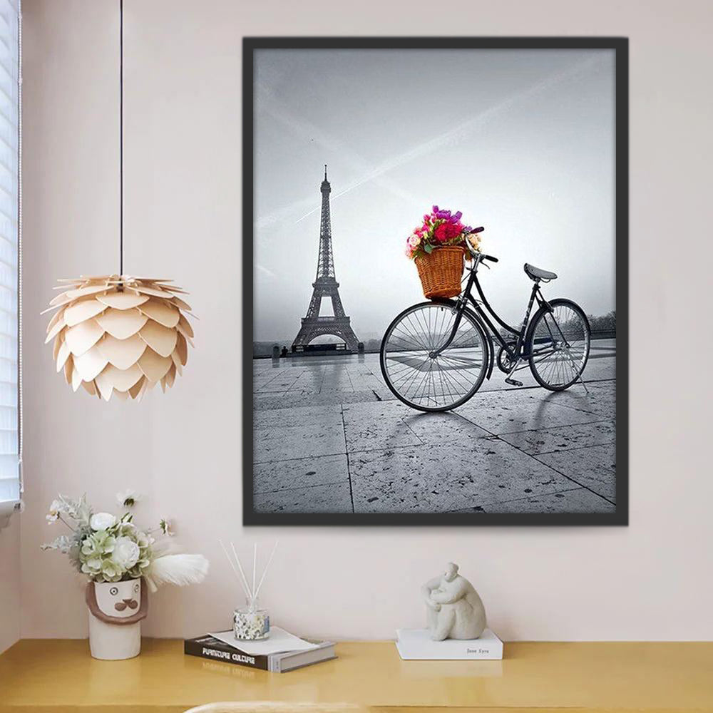 Vélo à Paris Peinture par Numéros
