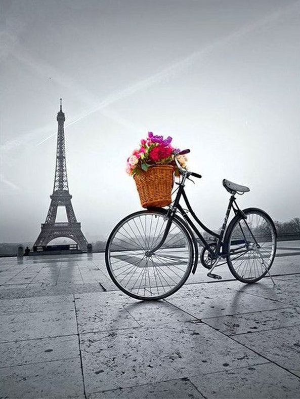 Vélo à Paris Peinture par Numéros