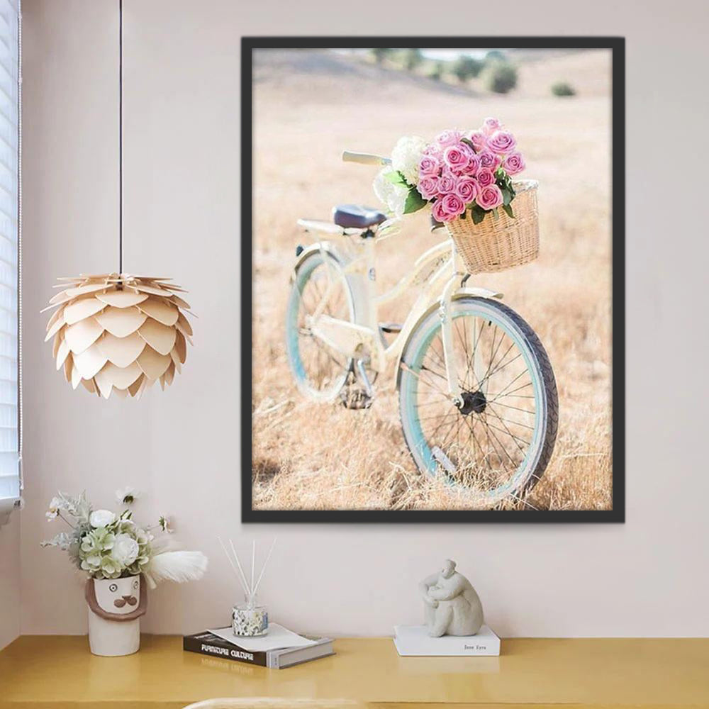 Vélo et Roses Peinture par Numéros PBNNATL283