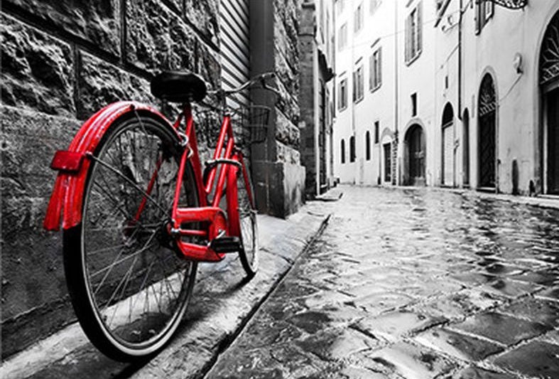 Vélo Rouge Peinture par Numéros