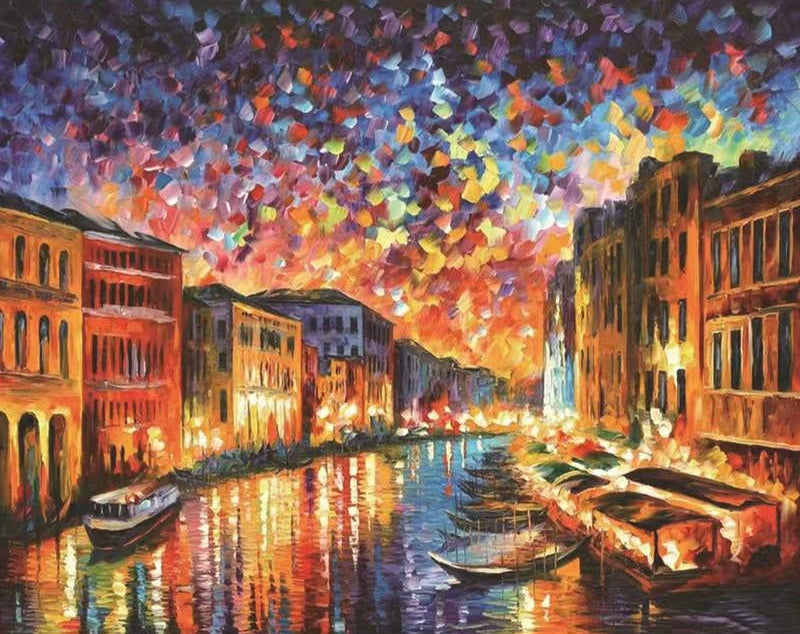 Venice Paysage Nature Peinture par Numéros