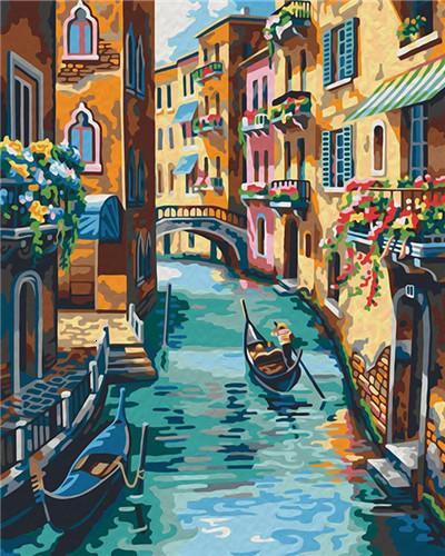 Venise et Gondole Peinture par Numéros