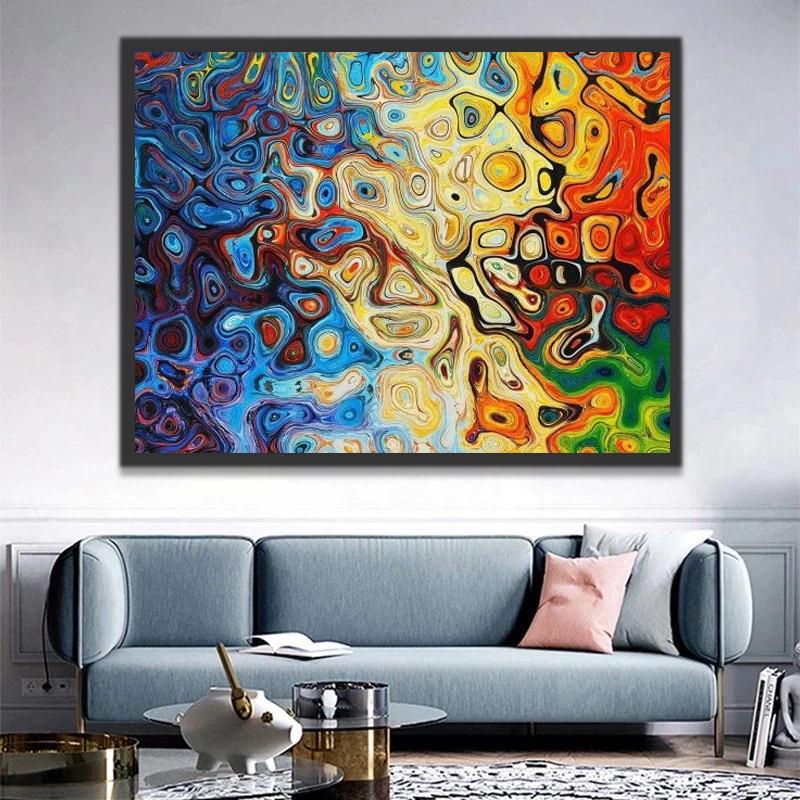 Verre Art abstrait Peinture par Numéros