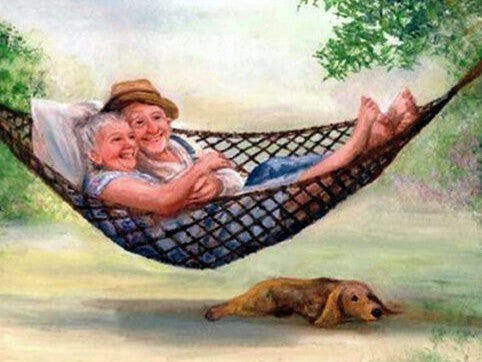 Vieux couple Peinture par Numéros