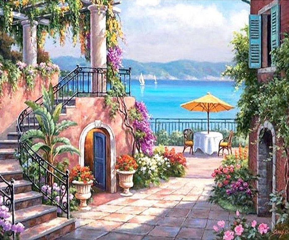 Villa à Capri Peinture par Numéros