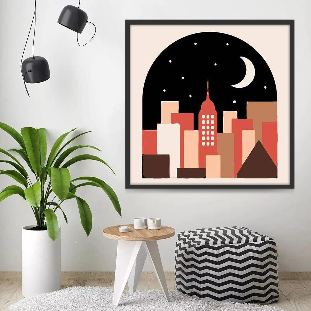 Ville de Nuit Peinture par Numéros