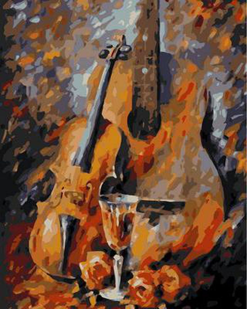 Violon et Guitare Peinture par Numéros