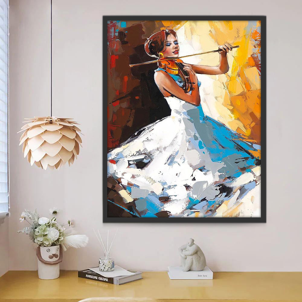 Violoniste en Représentation Peinture par Numéros