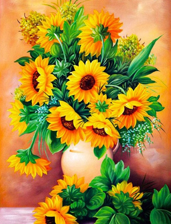 Vivace Tournesol Peinture par Numéros