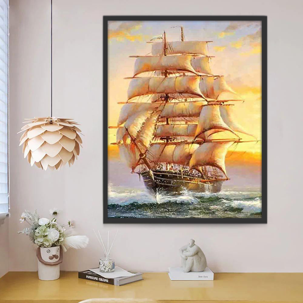 Voilier Peinture par Numéros