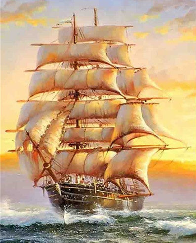 Voilier Peinture par Numéros