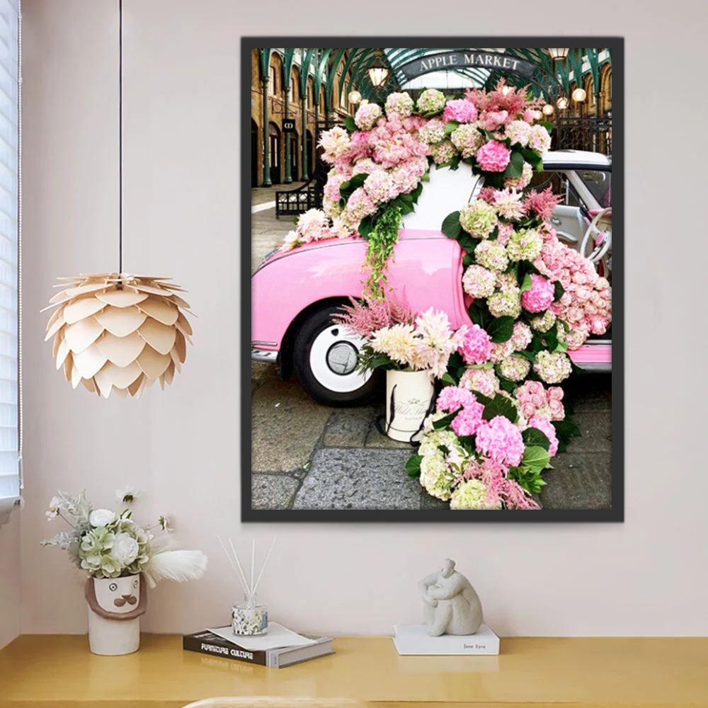 Voiture de Fleurs Peinture par Numéros
