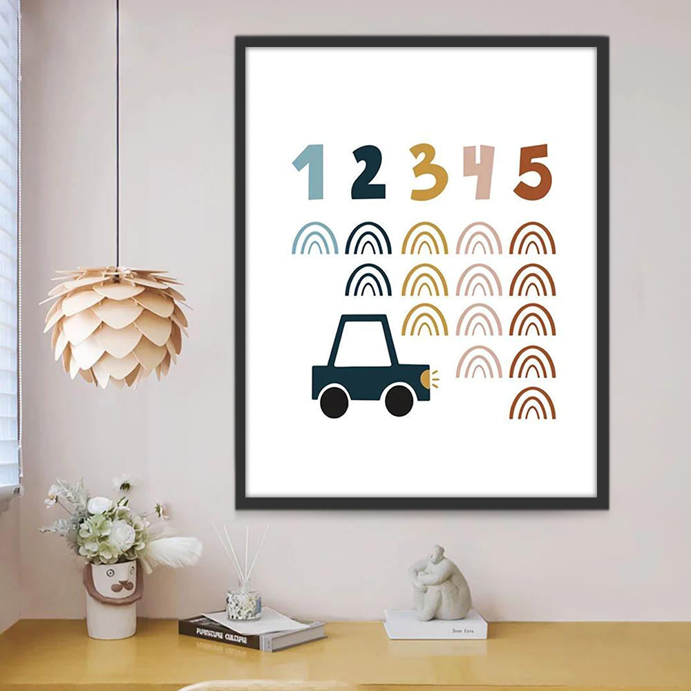 Voiture et numéros Peinture par Numéros