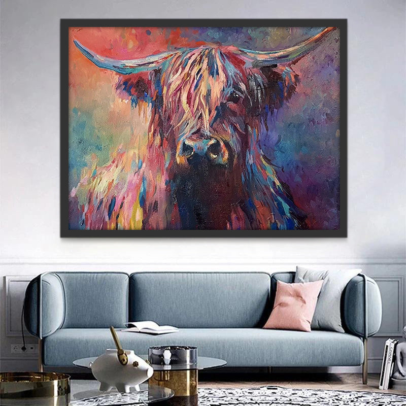 Yak Coloré Peinture par Numéros