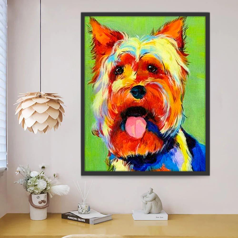 Yorkshire Terrier Adorable Peinture par Numéros